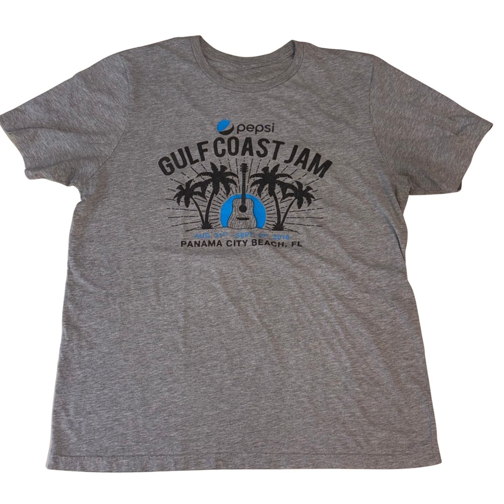 Gulf Coast Jam 2018 T-Shirt Eric Church FGL Rhett Size L Concert Tee FL GA Line